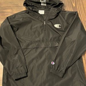 Mens Champion black wind breaker